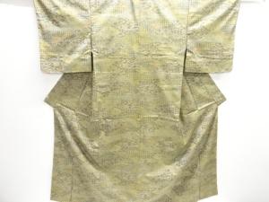 未使用品　花古典柄織り出し西陣お召着物
